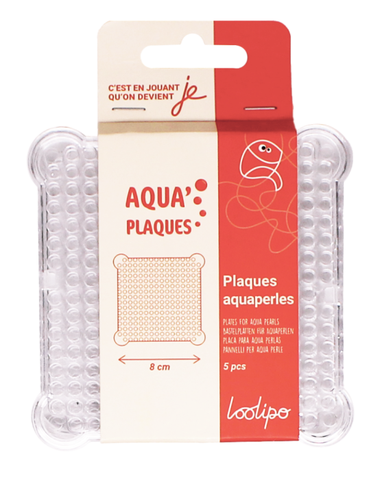 Set de 5 tăblițe din plastic pentru Aqua-mărgele, 8 x 8 cm [6]