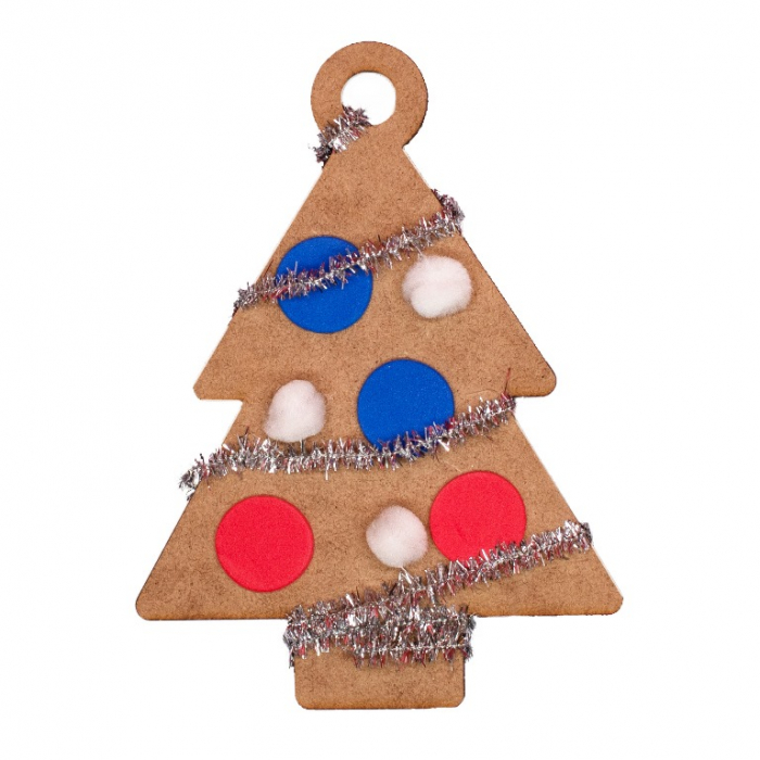 Set de 50 de ornamente din lemn pentru decorat - Craciun [2]