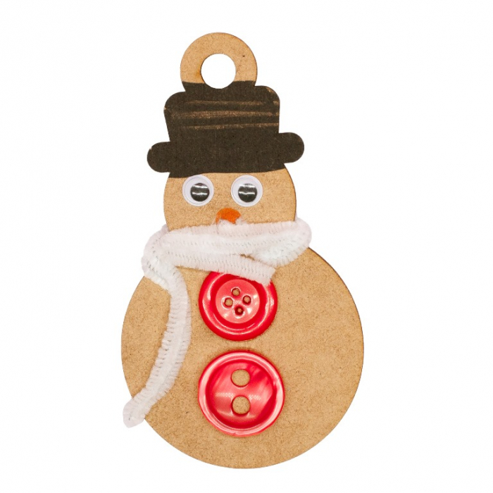 Set de 50 de ornamente din lemn pentru decorat - Craciun [3]