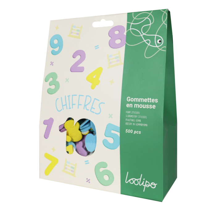 Set de 520 de stickere colorate - Cifre [3]