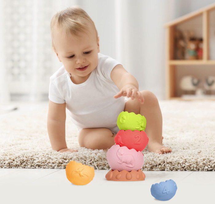 Set de 6 jucării senzoriale stivuibile [3]