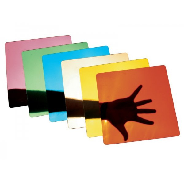 Set de 6 oglinzi acrilice colorate, 15 x 15 cm [2]