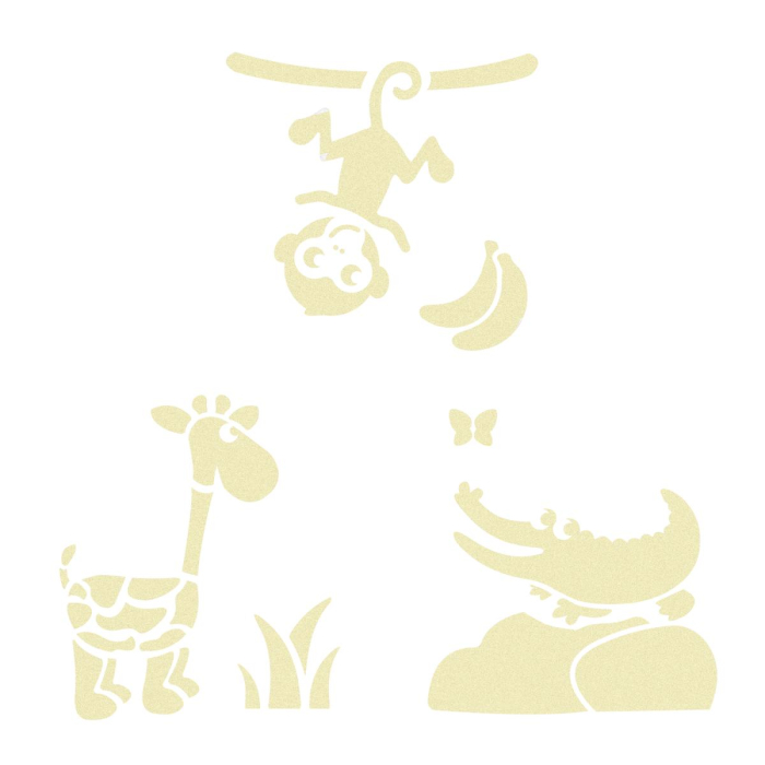 Set de 6 șabloane cu animale din savană, 14 x 14 cm [2]