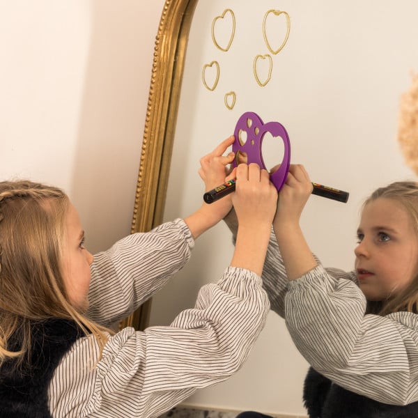 Set de 6 șabloane cu forme geometrice, 14 x 14 cm [2]