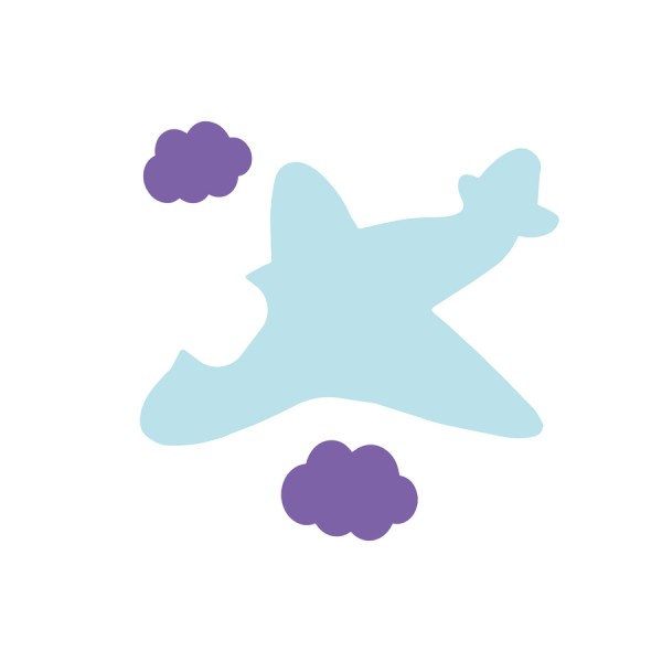 Set de 6 șabloane cu mijloace de transport, 14 x 14 cm [2]