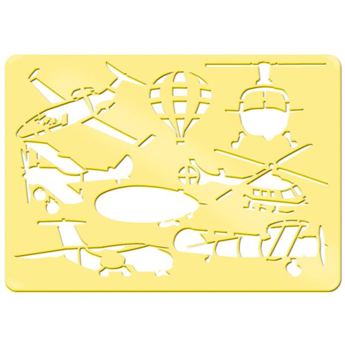 Set de 6 sabloane - Mijloace de transport [8]