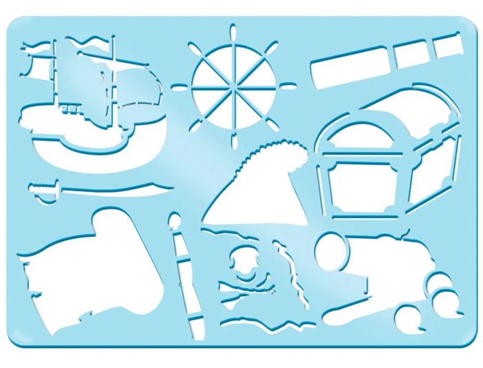 Set de 6 sabloane - Mijloace de transport [12]