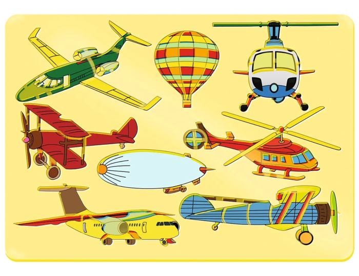 Set de 6 sabloane - Mijloace de transport [7]