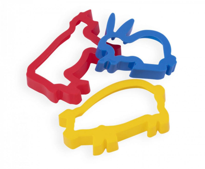 Set de 6 șabloane pentru plastilină - Animale domestice [2]