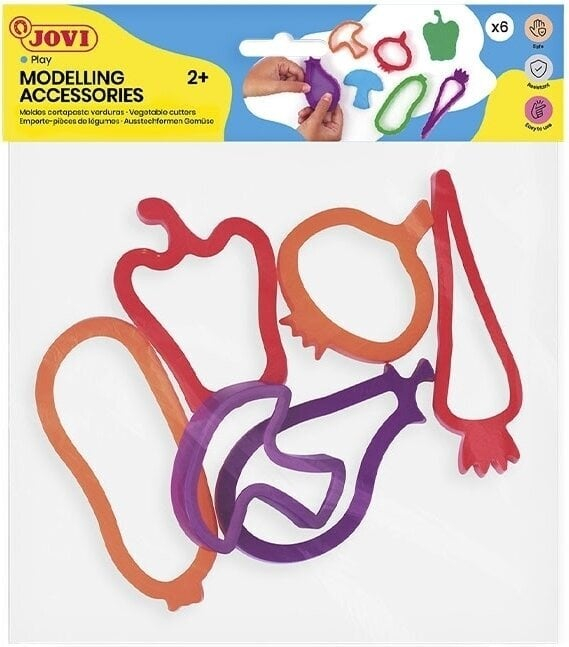 Set de 6 șabloane pentru plastilină - Legume [3]