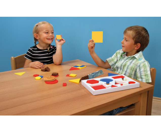 Set de 60 de forme geometrice colorate din plastic [3]