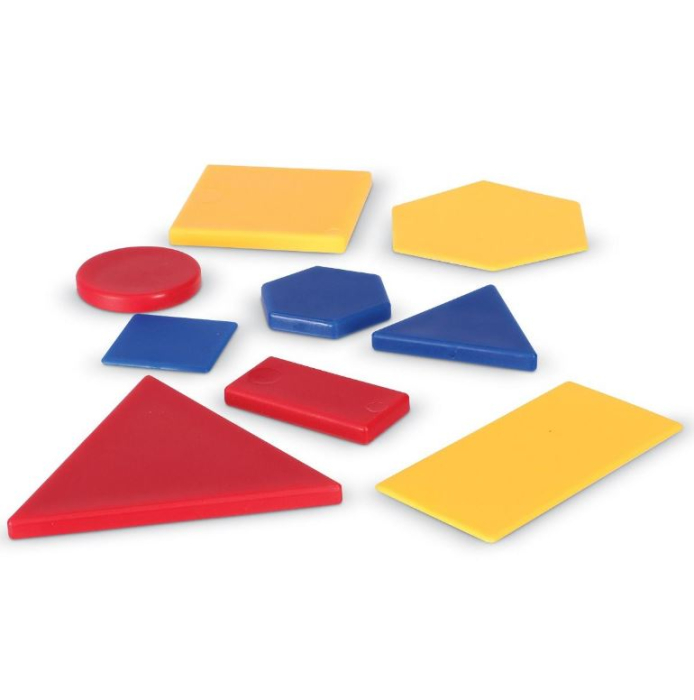 Set de 60 de forme geometrice colorate din plastic [4]