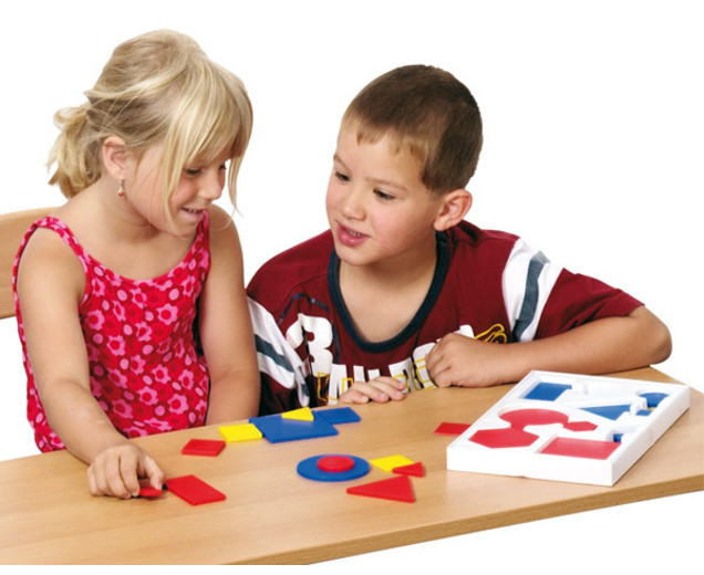 Set de 60 de forme geometrice colorate din plastic [2]