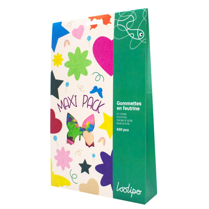 Set de 600 de stickere colorate din fetru - Inimi, stele, fluturi, flori [2]