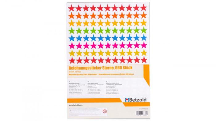Set de 660 de stickere pentru recompense - Stele colorate [4]