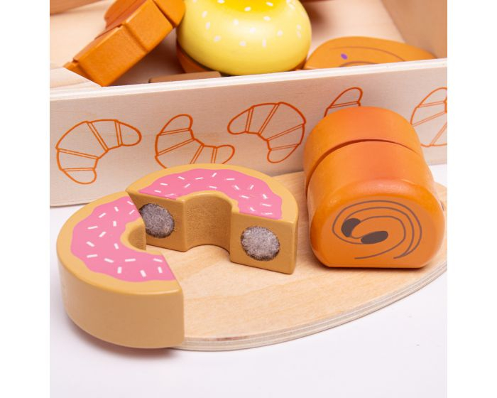 Set de 7 alimente de patiserie in ladita din lemn pentru feliat [3]