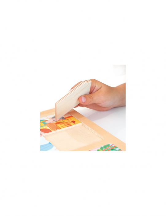 Set de 8 puzzle-uri din lemn - „Cei trei purceluși” și „Cenușăreasa [5]