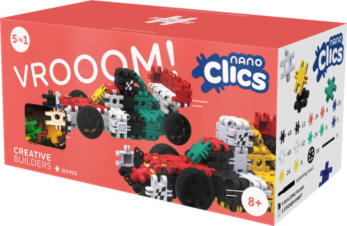 Set de construcție 5 în 1 cu 250 de piese - Nano Clics [4]