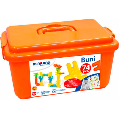 Set de constructie cu 74 de piese multicolore - Buni