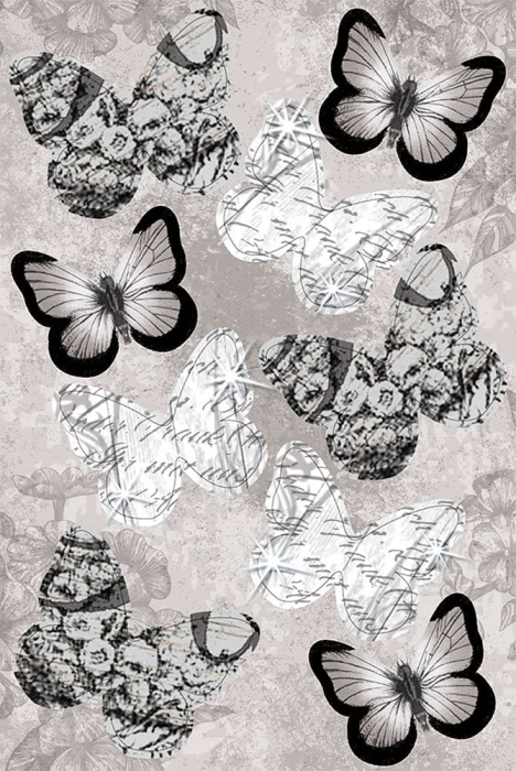 Set de creație - 24 de fluturi 3D autoadezivi în culori acvatice [2]