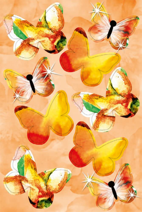 Set de creație - 24 de fluturi 3D autoadezivi în culori aprinse [2]