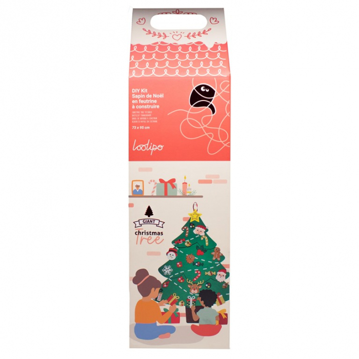 Set de creatie cu 30 de accesorii - Brad din fetru, 95 cm [5]