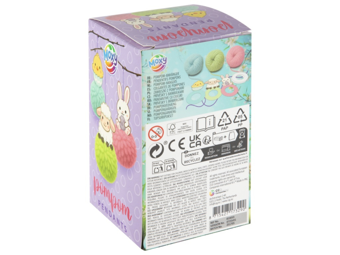 Set de creație cu pom-pom - Iepuraș, puișor, oiță [2]