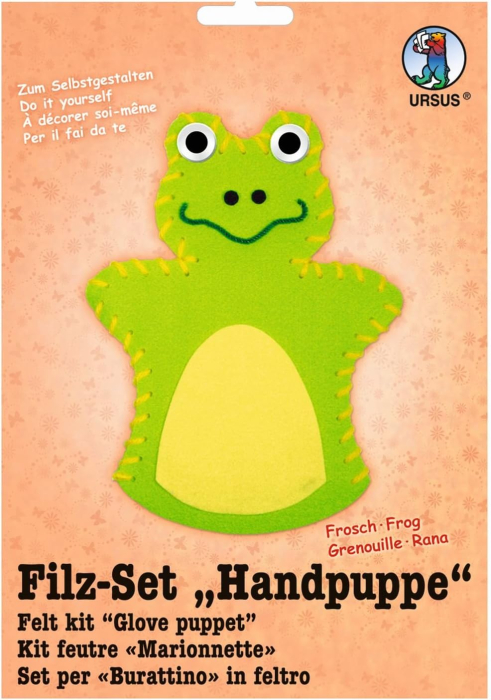 Set de cusut - Marionetă broscuță din fetru, 20 cm [2]