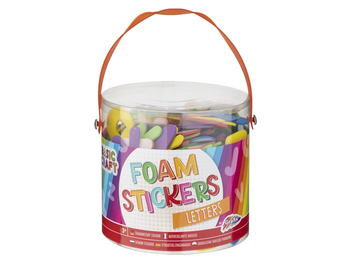 Set de litere autoadezive din spuma in galetusa din plastic [3]