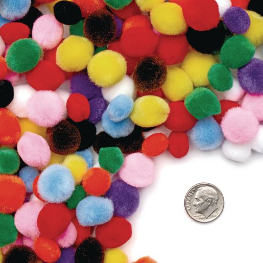 Set mini pom-pom muticolor - 450 de piese [3]