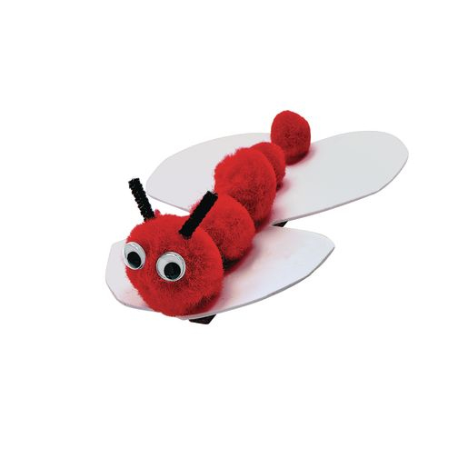 Set pom-pom - 100 de piese - roșu [3]