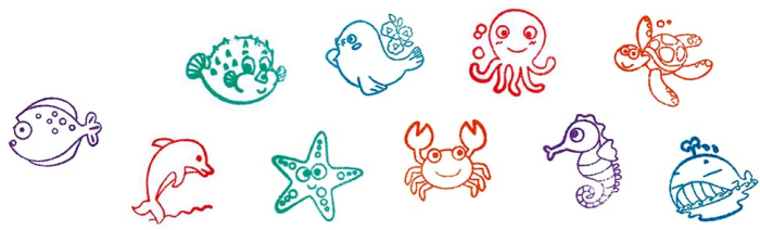 Ștampilă cu animăluț marin [3]