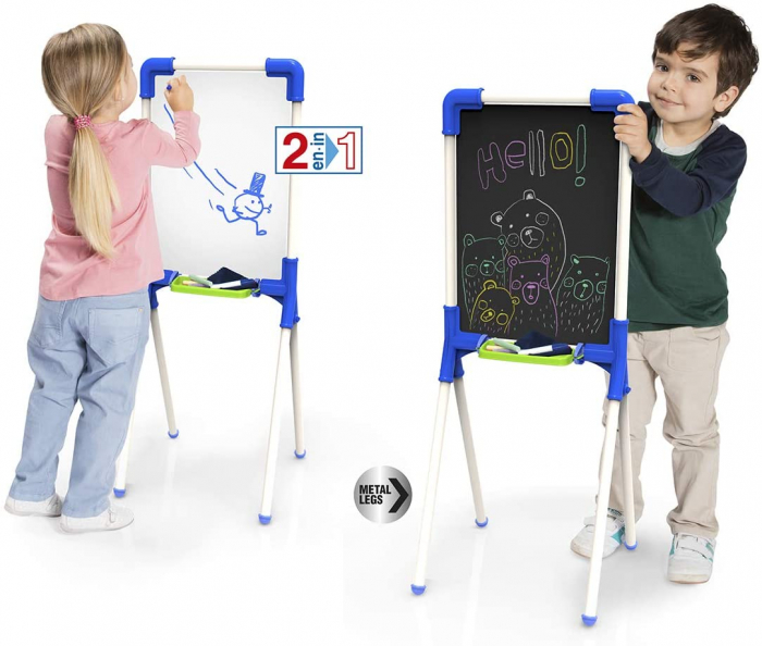 Tabla de scris si desenat, tip sevalet, cu doua fete si 12 piese [2]