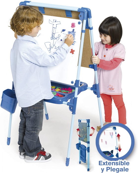 Tabla magnetica tip sevalet, cu doua fete si 64 de piese [2]