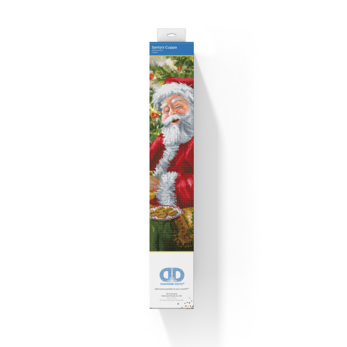 Tablou cu diamante - Ceai și fursecuri pentru Moș Crăciun, 80 x 52 cm [3]