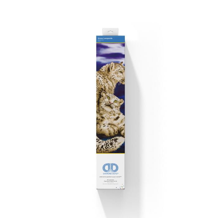 Tablou cu diamante – Doi leoparzi în noapte, 77 x 52 cm [3]