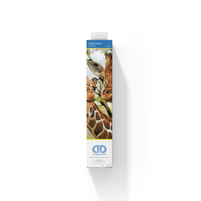 Tablou cu diamante - Două girafe, 40 x 40 cm [2]