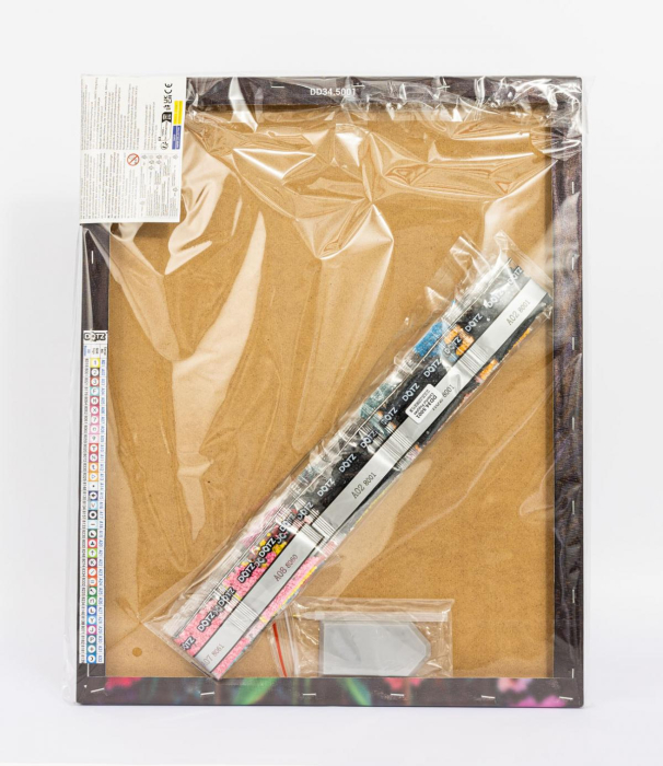 Tablou cu diamante inramat - Maci multicolori [4]