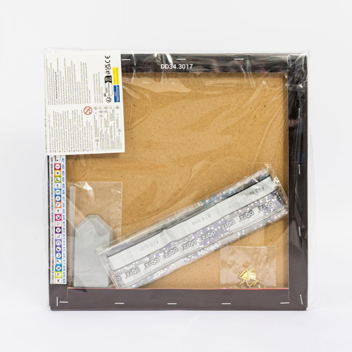 Tablou cu diamante inramat - Pisicute adorabile, 30 x 30 cm [4]