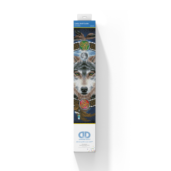 Tablou cu diamante - Lup celtic, 52 x 52 cm [2]