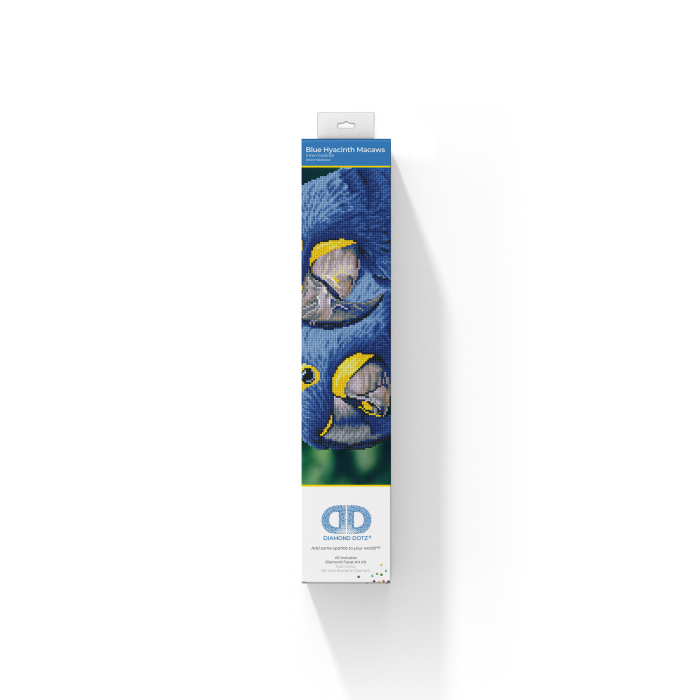 Tablou cu diamante - Papagali albaștri, 37 x 52 cm [2]