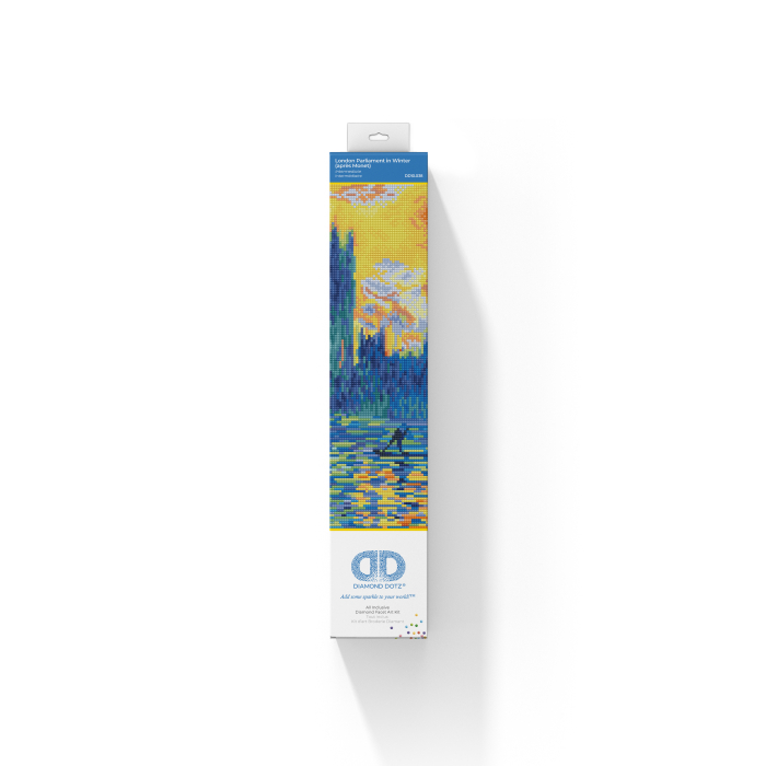 Tablou cu diamante - Parlamentul de la Londra, iarna (Claude Monet), 46 x 41 cm [2]