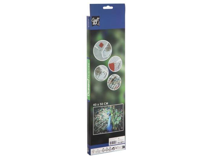 Tablou cu diamante - Păun, 40 x 50 cm  [2]