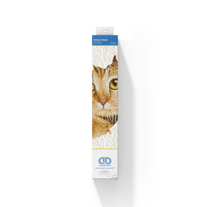 Tablou cu diamante - Pisicuța cu ochi mari, 37 x 45 cm [2]