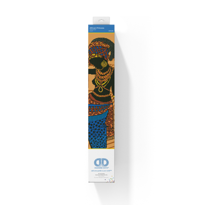 Tablou cu diamante - Prințesa africană, 76 x 52 cm [3]