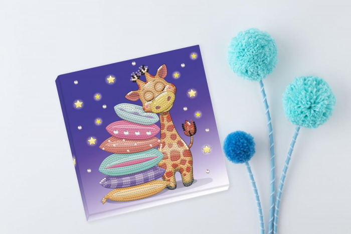 Tablou Diamond Box - Girafa somnoroasa [4]