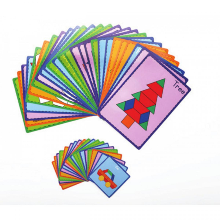 Tangram cu 140 de piese geometrice translucide [3]