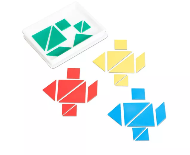 Tangram cu 28 piese colorate [2]