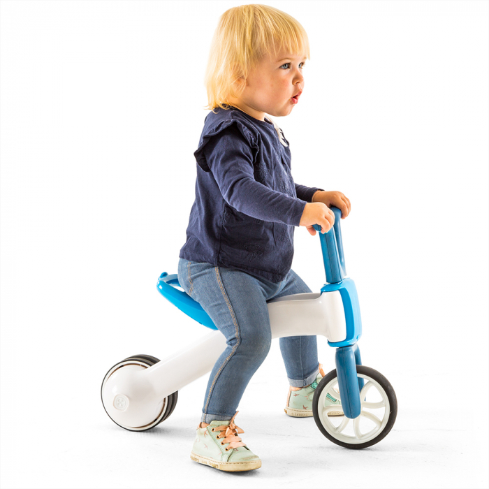Tricicleta si bicicleta 2 in 1 - Bunzi albastra - de la 3 roti la 2 roti fara scule [2]