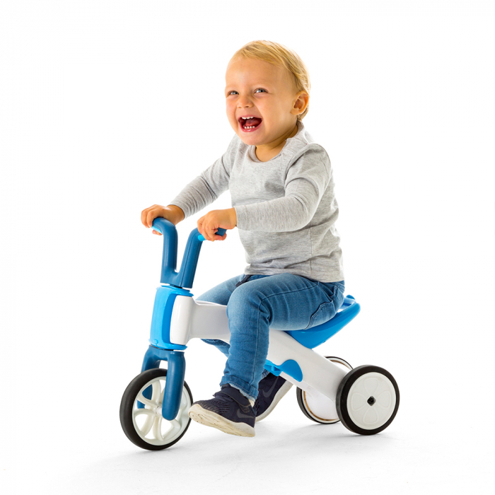 Tricicleta si bicicleta 2 in 1 - Bunzi albastra - de la 3 roti la 2 roti fara scule [3]